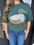 Patchwork duck tee