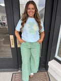 Patchwork clover tee