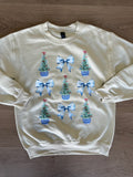 Blue willow Christmas crewneck