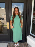Green tshirt dress