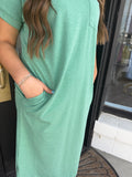 Green tshirt dress