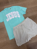 Floral Jesus tee