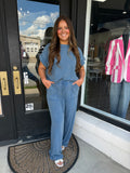 Denim comfy set