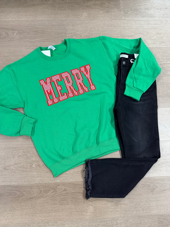 Merry appliqué Crewneck