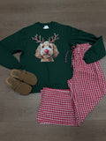 Doddle the red nose reindeer crewneck