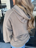 Mocha hooded sweatshirt