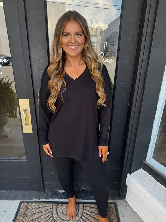 Black legging set