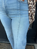 Jenna high rise-crop wide leg jeans