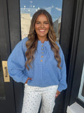 Dusty blue pullover sweater