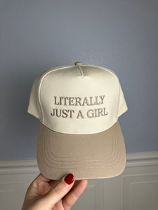 Literally just a girl trucker hat