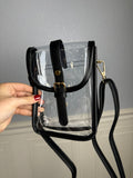 Clear saddle stadium bag