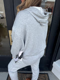Heather grey hoodie & cuff pant set