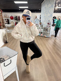 Light camo puffer jacket