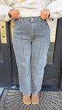 Ash black contrast jeans