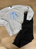 Mustang coquette appliqué sweatshirt