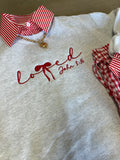 Loved embroidered crewneck