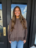 Chocolate fleece top