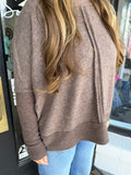 Chocolate fleece top