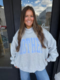 Embroidered mother mockneck