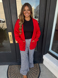 Black & white gingham ruffle pants