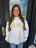 Mother/ COOL MOM reversible mock neck