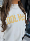 Mother/ COOL MOM reversible mock neck