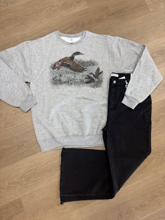Retro duck crewneck