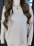 Mocha ribbed set