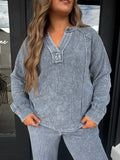 Indigo blue washed set