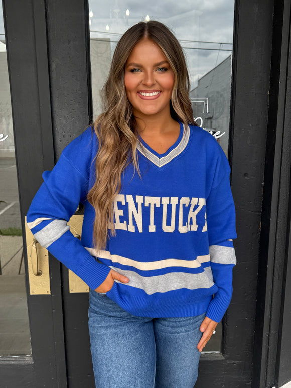 Kentucky v neck sweater