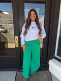 Needlepoint mallard pullover