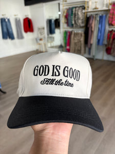 God is good trucker hat / black
