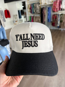Yall need Jesus trucker hat / black