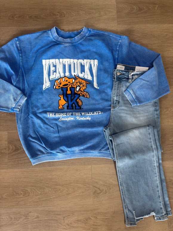 Kentucky mascot corded crewneck