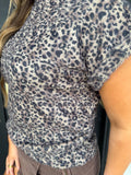 Mocha cheetah top