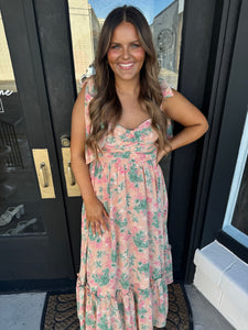 Blush floral dress
