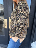 Mocha leopard sweatshirt