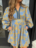 Kiwi blossom mini dress