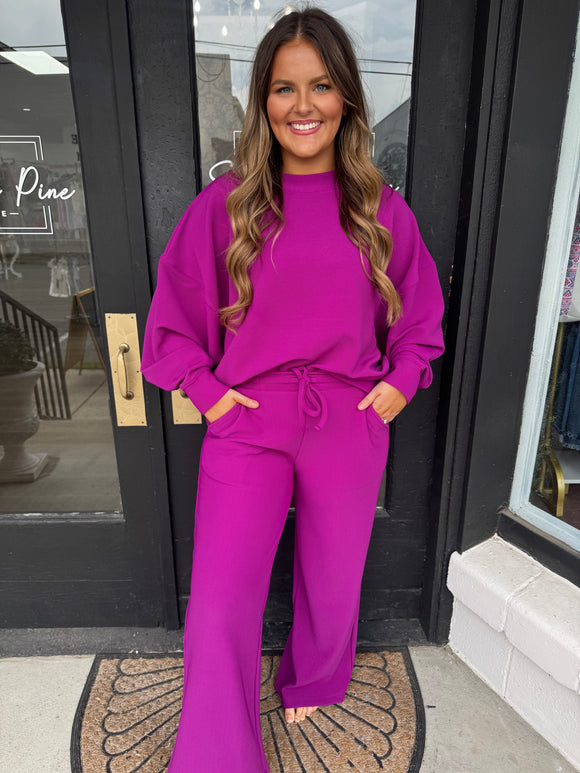 Ribbed plum set
