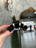 Classic Jet Black Medium Hair Clip