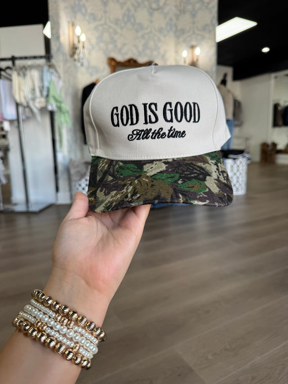 God is good trucker/ camo