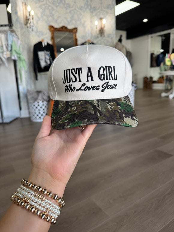 Just a Girl who loves Jesus/ camo