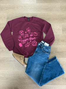 God is bigger than sweatshirt