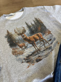 Retro deer sweatshirt