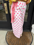 Pink Lemonade Tie Side Polka Dot Pants