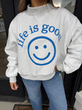 Good Vibes Reversible Mockneck