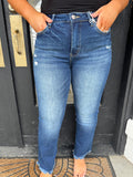 Layla denim cropped flares
