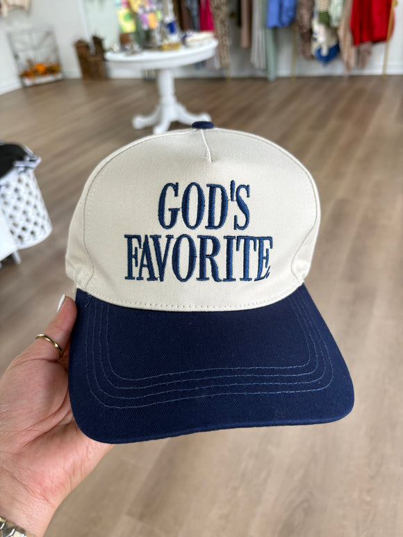 God’s favorite trucker hat/ navy