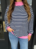 Pink Pop Stripe Top