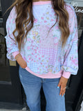 Patchwork spring top